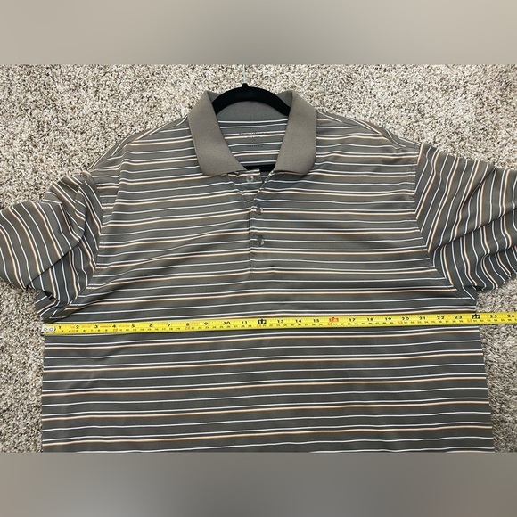 Tommy Armour Golf Polo Shirt Short sleeve Brown Dri Logic Athletic Outdoor XL - Picture 6 of 11